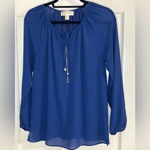 Michael Kors Royal Blue Blouse w/ soft Lining